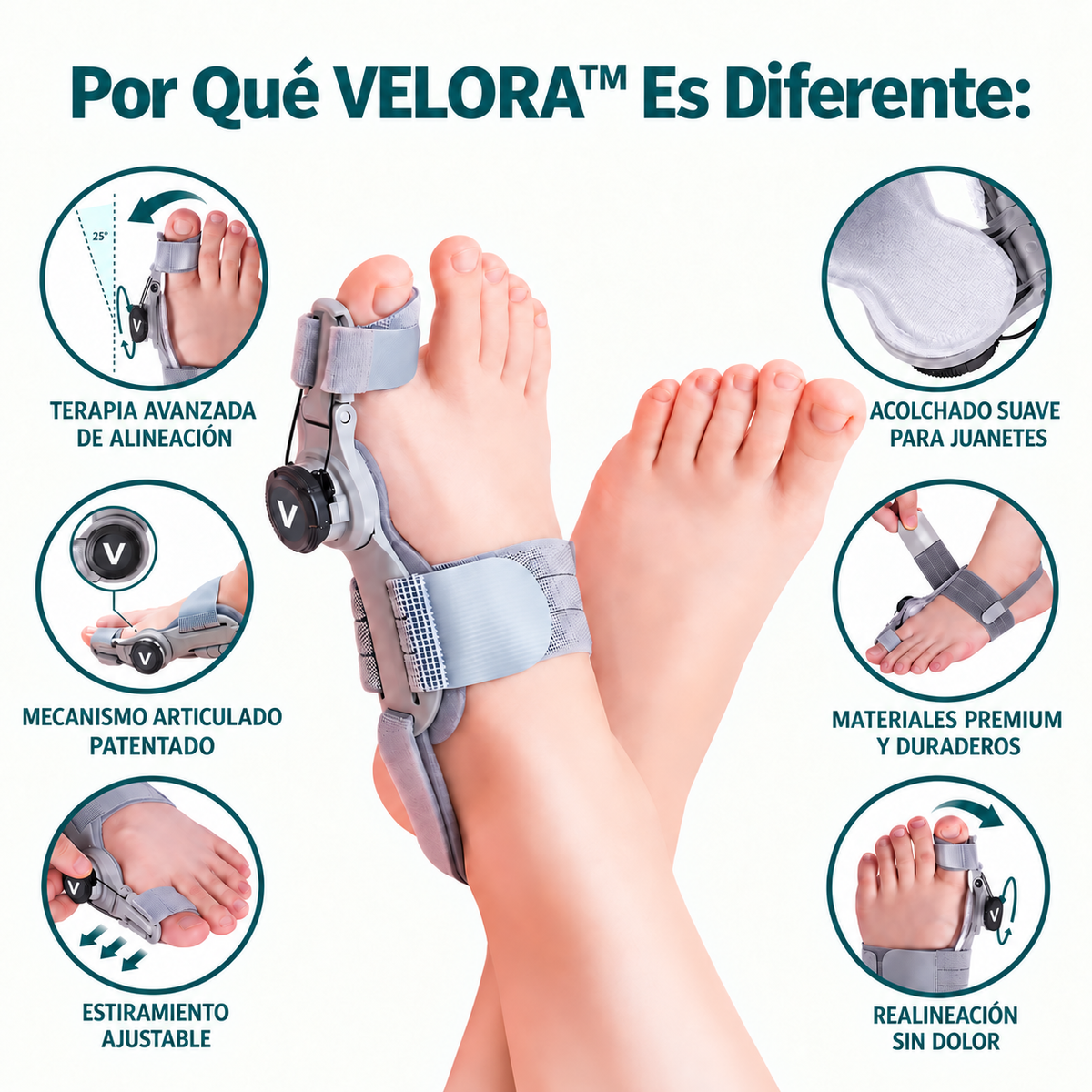 VELORA Corrector de Juanetes - por qué es diferente