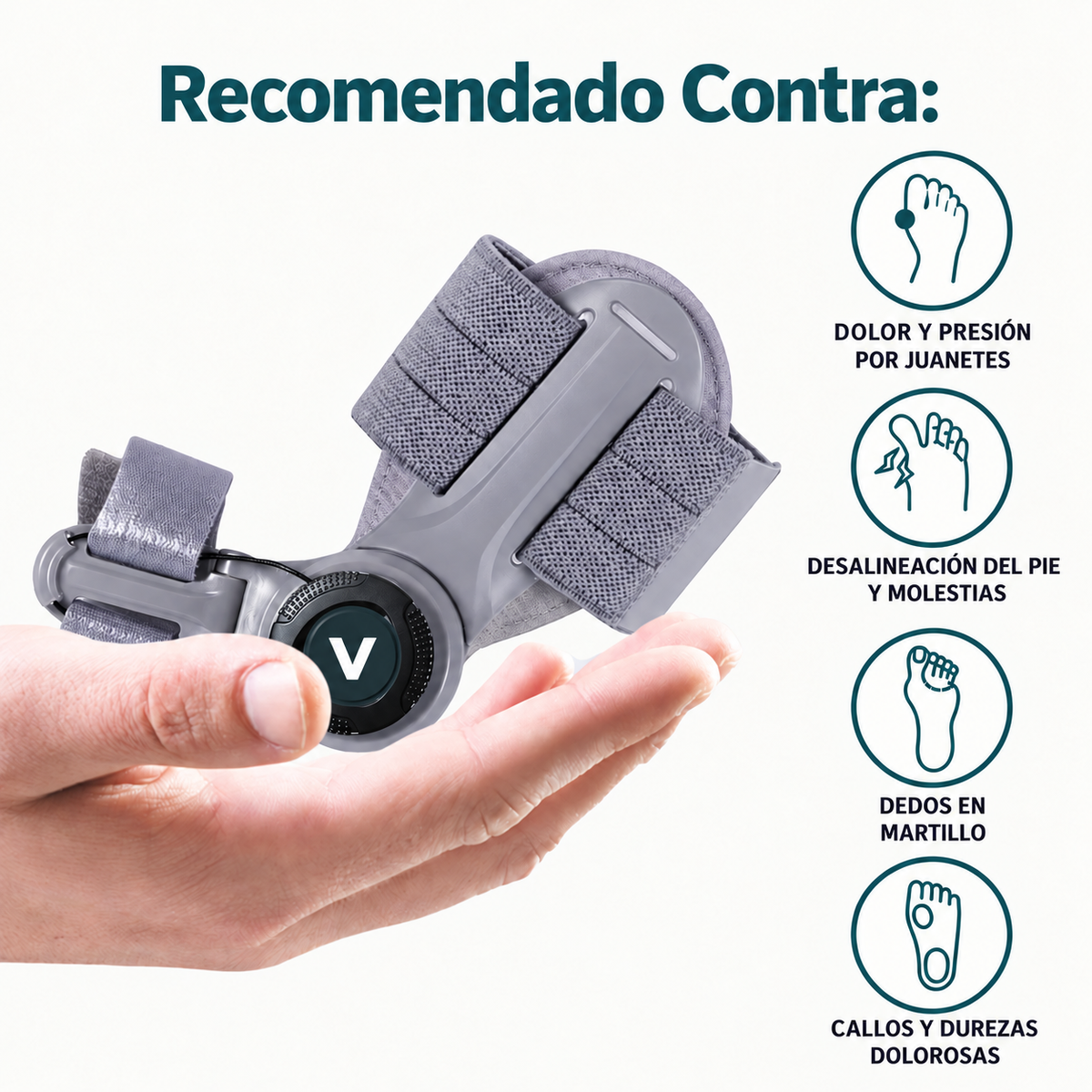 VELORA Corrector de Juanetes - recomendado contra molestias por juanetes