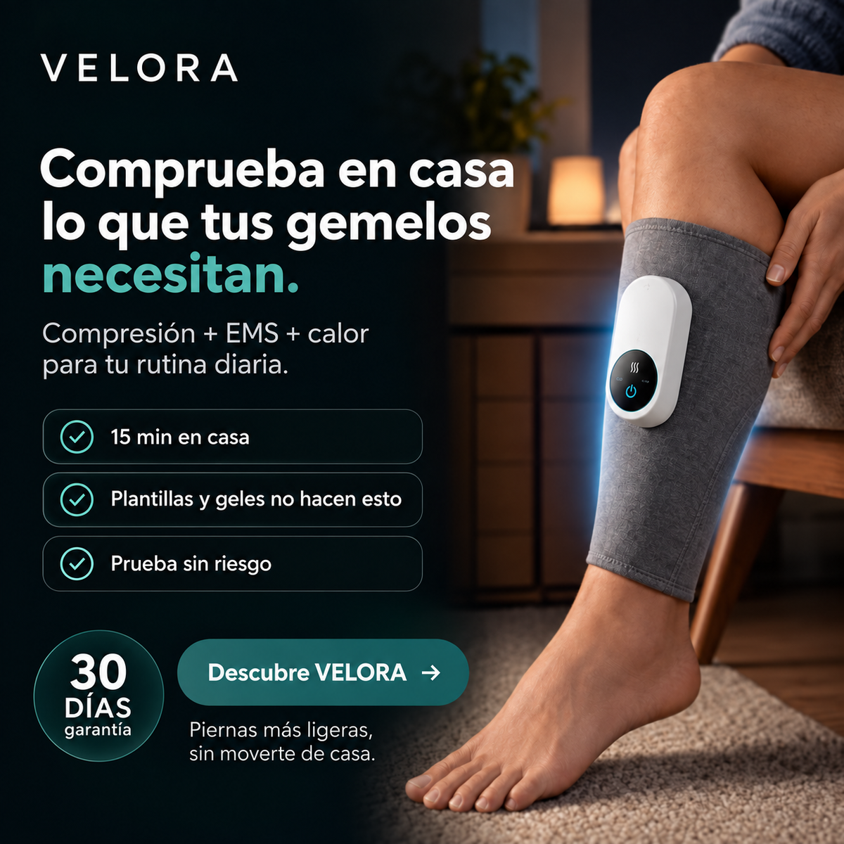 VELORA FlowEMS rutina de 15 minutos en casa