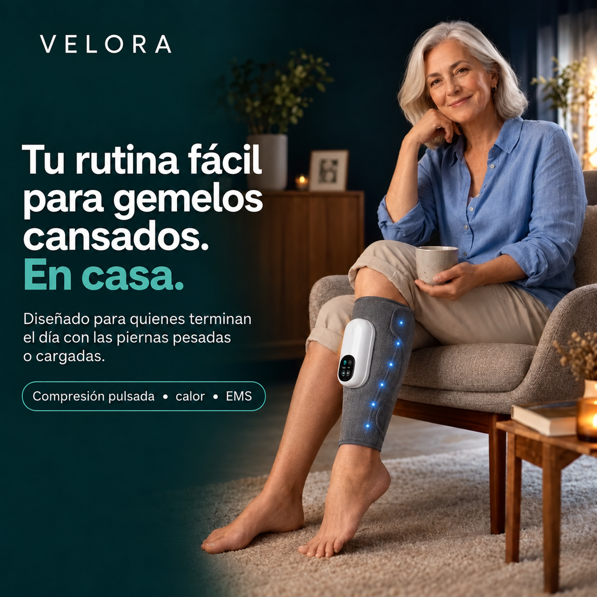 VELORA FlowEMS rutina para gemelos cansados