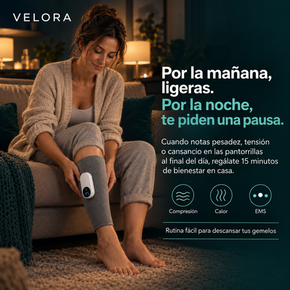 VELORA FlowEMS rutina nocturna para gemelos cansados