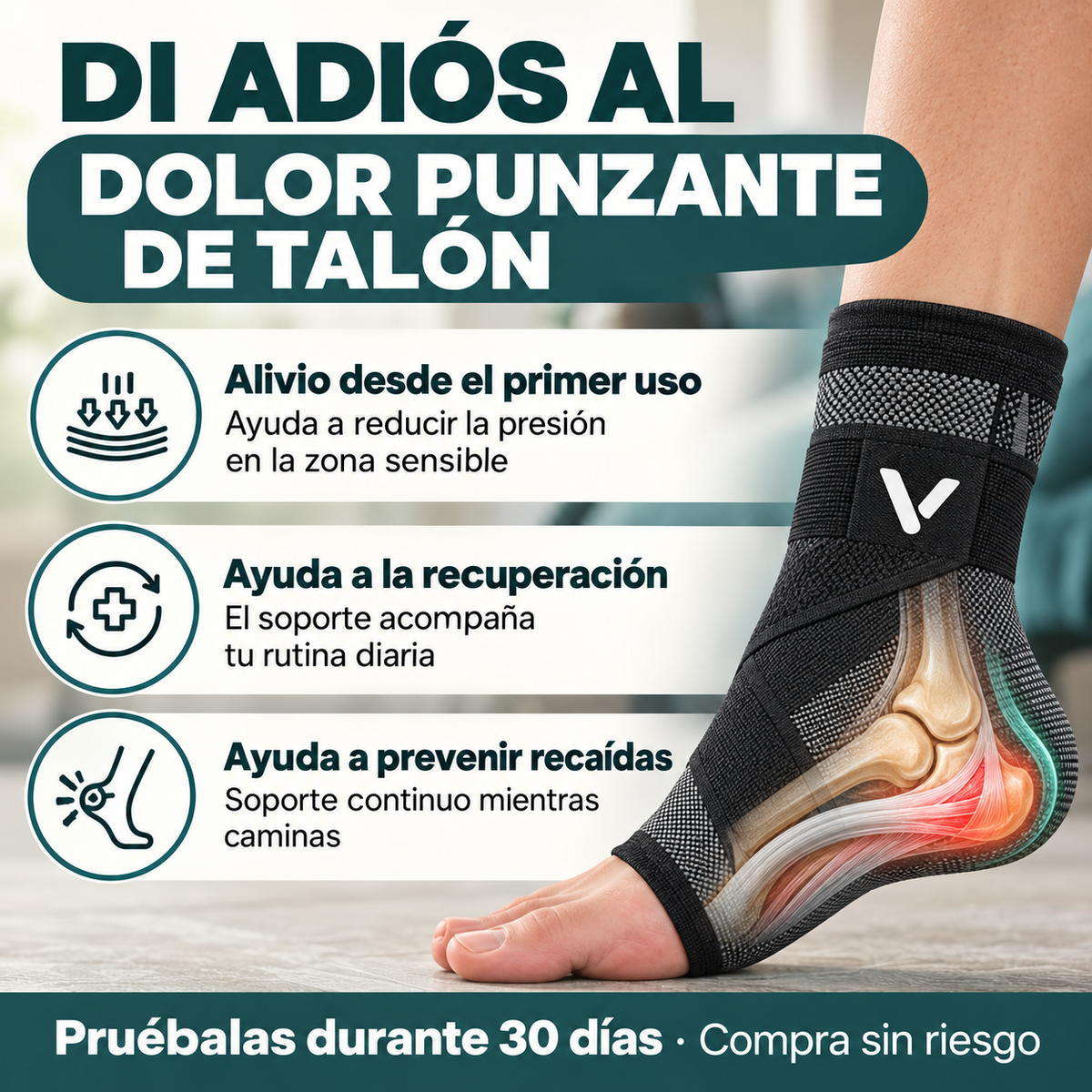 VELORA Mangas para Pies soporte para el talón