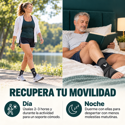 VELORA Mangas para Pies uso de día y noche
